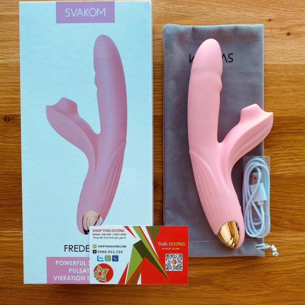 Sextoy Dương Vật Giả Svakom – Tự Động Thụt, Bú Mút, Tỏa Nhiệt 42°C, Thiết Kế Cao Cấp 