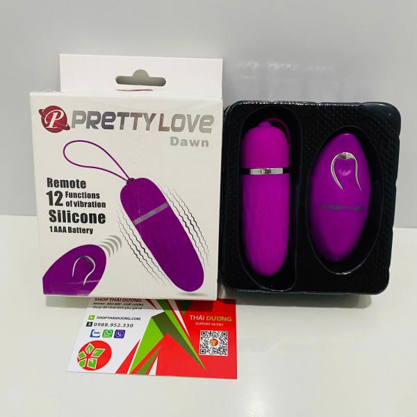 Trứng Rung Pretty Love Dawn – Điều Khiển Từ Xa Không Dây_12 Chế Độ Rung - Sextoy THủ Đúc 