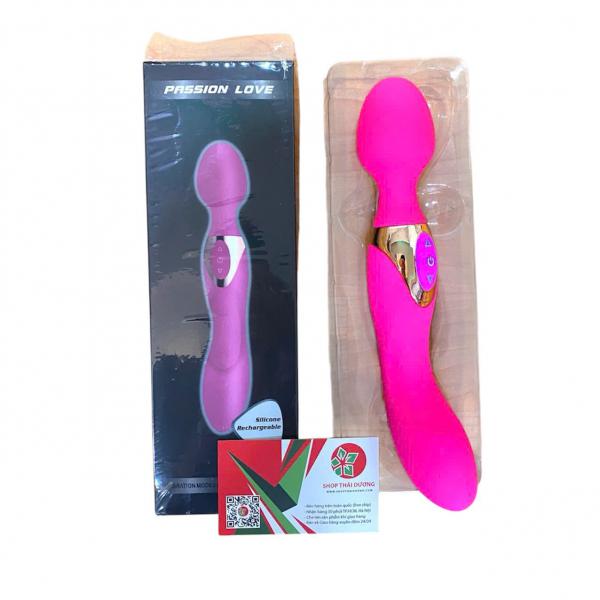 Chày Rung Massage Passion Love – 2 Đầu, 10 Chế Độ Rung Cực Mạnh Cho Nữ Lên Đỉnh 