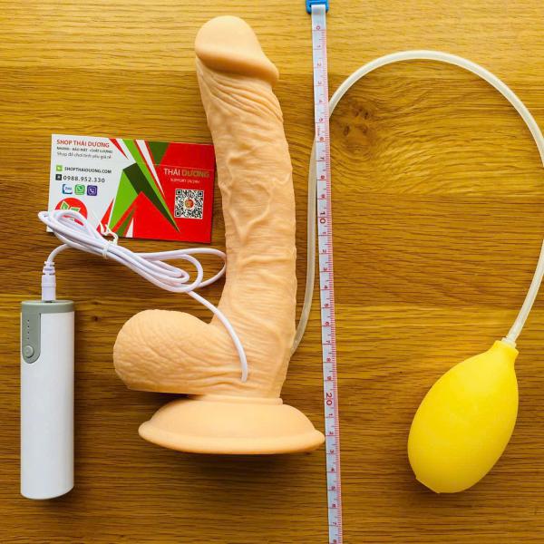 Đồ Chơi Tình Dục Dương Vật Giả – Bắn Nước Xuất Tinh Đa Chế Độ Rung, Hít Tường Chắc 