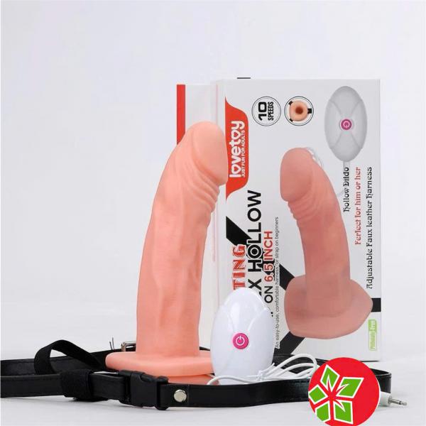 Dương Vật Giả Đeo Dây Lovetoy – Thiết Kế Rỗng Ruột, 10 Chế Độ Rung Cực Mạnh Cho Nam 