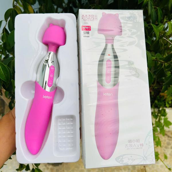 Chày Massage Rung 2 Đầu Leten – Lưỡi Rung Cực Mạnh & Chế Độ Sưởi Ấm Kích Thích Tột Đỉnh 