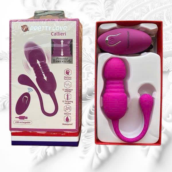 Trứng Rung PrettyLove Callieri Cao Cấp – 12 Chế Độ Rung Thụt, Remote Không Dây 