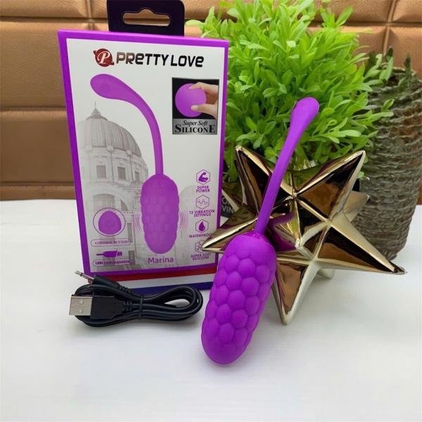 Trứng Rung PrettyLove Maria – 12 Chế Độ Rung Không Dây Kích Thích Điểm G Cực Sướng 
