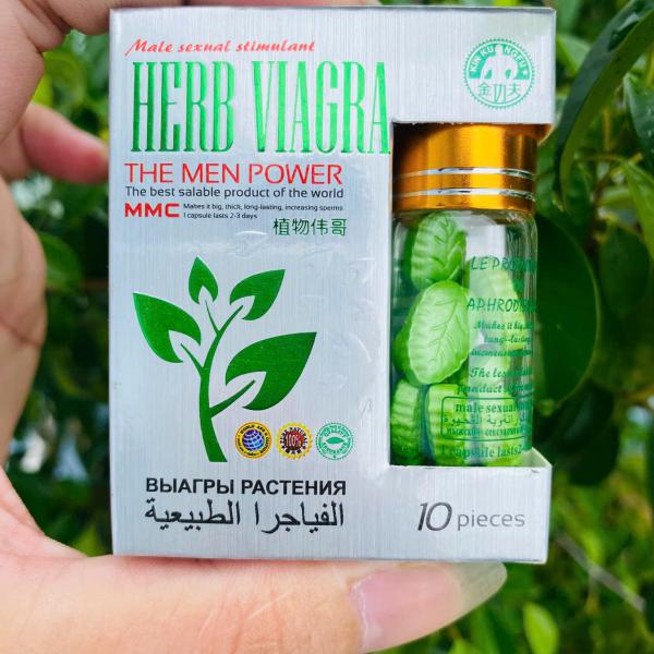 Viên Uống Cường Dương HERB VIAGRA Xanh Mỹ – Tăng Sinh Lý Nam, Kéo Dài Cuộc Yêu Hiệu Quả 