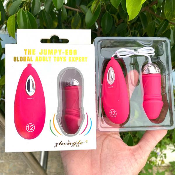 Trứng Rung Hình Dương Vật EGG Mini – 12 Chế Độ Rung Mạnh, Kích Thích Điểm G Cho Nữ 
