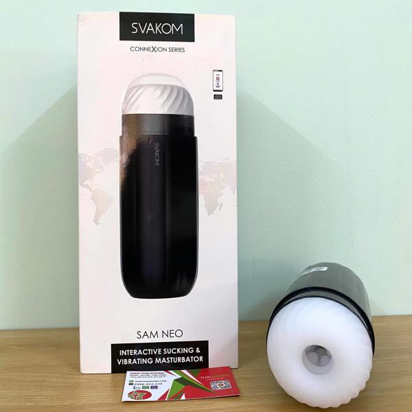 Svakom Sam Neo Cốc Thủ Dâm Cao Cấp – Tự Động Rung Hút Co Bóp Thông Minh Kết Nối Ứng Dụng App 