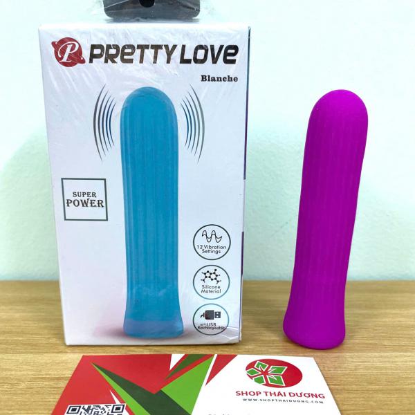 Que Rung Mini Prettylove Blanche – Super Power 12 Chế Độ Kích Thích Điểm G Cực Mạnh 