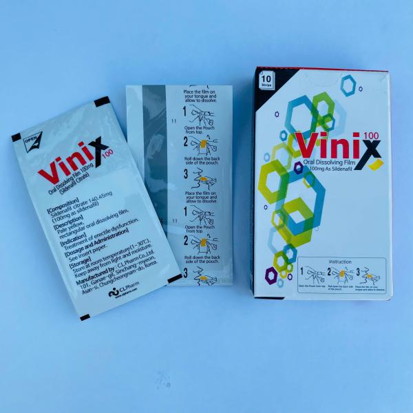 Tem Ngậm Vinix 100mg – Siêu Phẩm Tăng Sinh Lý Kéo Dài Cuộc Yêu Cho Nam 