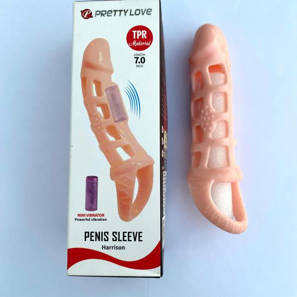 Bao Cao Su Đôn Dên Rung Pretty Love Harrison – Thiết Kế Lưới Kích Thích Mạnh 