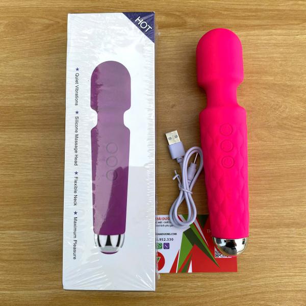 Chày Rung Hot Vibrations Cao Cấp – Massage Kích Thích Cho Nữ 20 Chế Độ Rung 