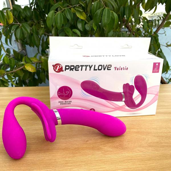 Dildo 2 Đầu Cho Les Pretty Love Valerie – Rung Mạnh 12 Chế Độ Khoái Cảm 