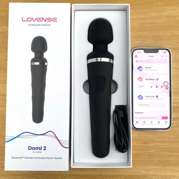Lovense Domi 2 Wand – Chày Rung Massage Cao Cấp Kết Nối Smartphone 