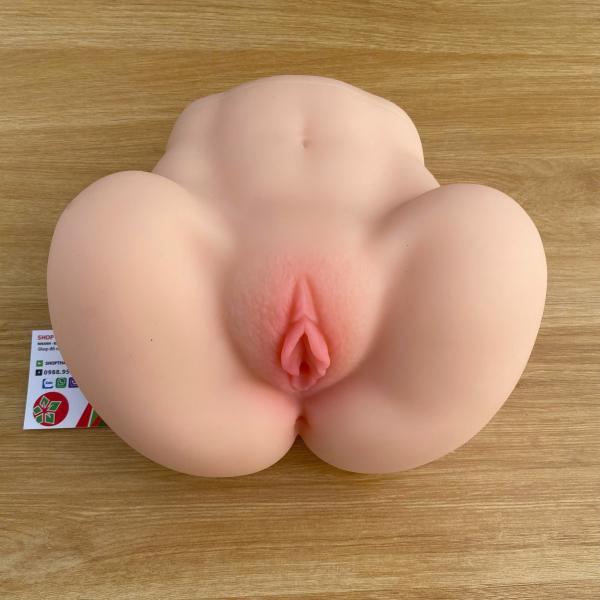 Sextoy Mông Âm Đạo Giả Silicon Nguyên Khối 2,2kg Siêu Giống Thật Cho Nam Tự Sướng 
