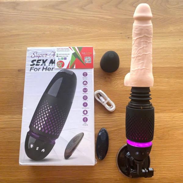 Dương Vật Giả Rung Thụt Machine Pro – Gắn Tường Chắc Chắn, Phát Nhiệt, Điều Khiển Từ Xa 