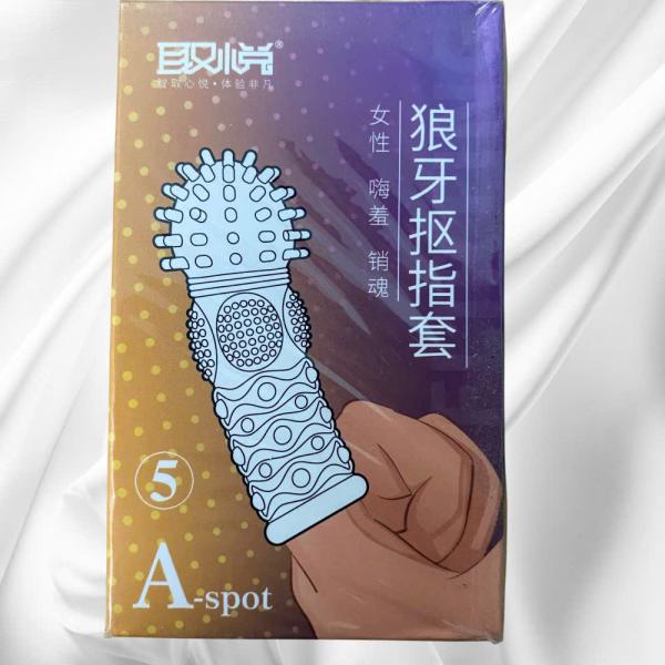 Bao Cao Su Đôn Ngón Tay Mã 5Aspot Silicon Gai Nổi Siêu Kích Thích 