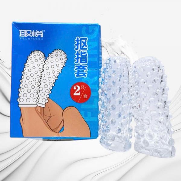 Bao Dôn Ngón Tay silicon Có Gai Nổi  Hộp 2 Cái 
