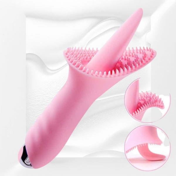 Lưỡi Massage Điểm G Dạng Phễu 10 Chế Độ Rung Liếm Êm Ái 