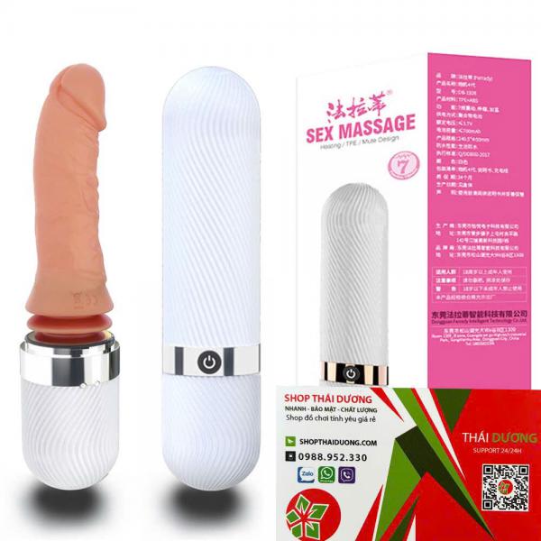 Dương vật giả Dibei Gold  rung thụt thông minh sưởi ấm 7 chế Độ rung - dochoijapan.com 