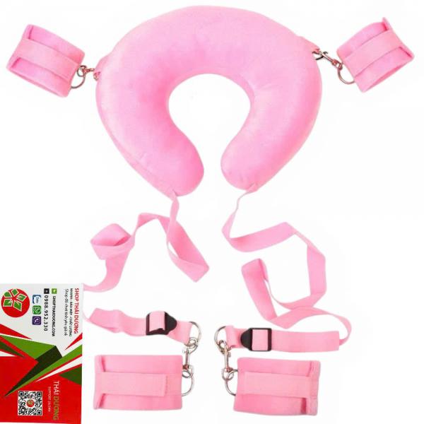 Bộ Phụ Kiện BDSM Bạo Dâm Cố Định Chân Tay Kèm Gối Chữ U - dochoijapan.com 