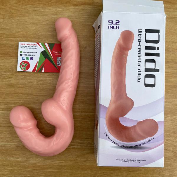 Cu Giả Hai Đầu 9.2inch Silicon Siêu Mềm Dùng tăng khoái cảm khi quan hệ 