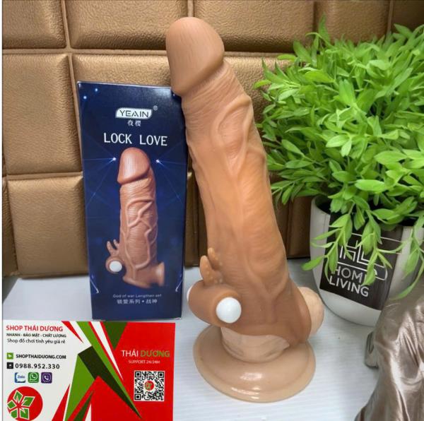 Bao Đôn Dên Dương Vật  Yeain Lock Love  Có Rung & Quay Đeo Đôn To Dương Vật Cho Nam 