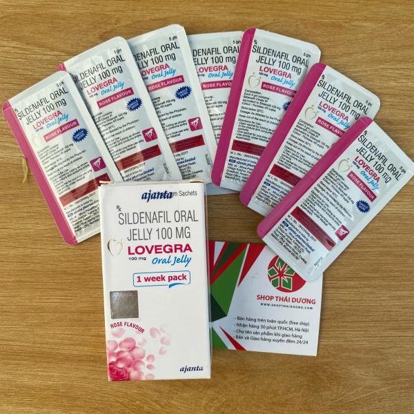 Thạch Tăng Sinh Lý Nữ Oral Jelly  100mg, Dạng Uống Dễ Sử Dụng Hộp 7 Gói 