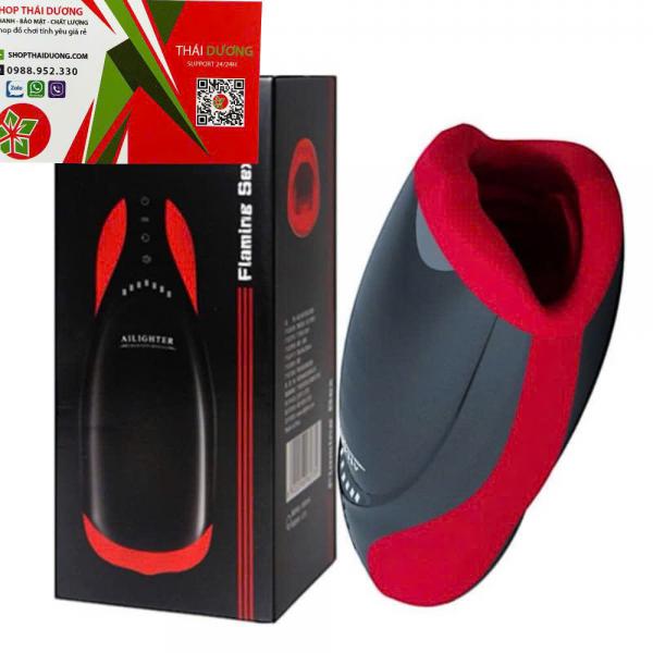 MIỆNG ÂM ĐẠO GIẢ RUNG BÚ MÚT CÓ ÂM THANH AILIGHTER FLAMING SEX CAO CẤP 