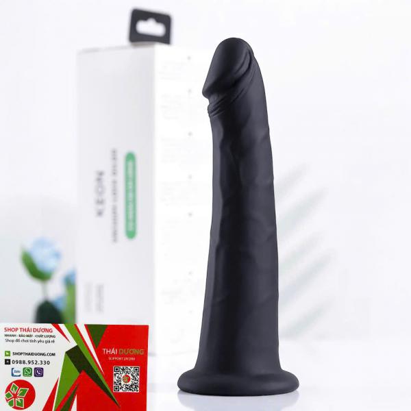 Dương vật giả Keon Vacuum-Lock Silicon Cao Cấp – Gân Nổi Mềm Mại, Đế Hút Chân Không 