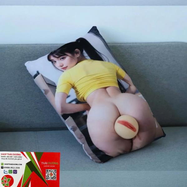 Gối Ôm Thủ Dâm Nam Manmiao Kèm Âm Đạo Giả Silicon Mềm Mại Cao Cấp 