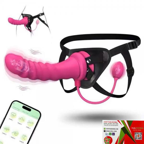 Dương Vật Giả Đeo Hông Love Spouse  Rung Mạnh 10 Chế Độ, Điều Khiển App Từ Xa 