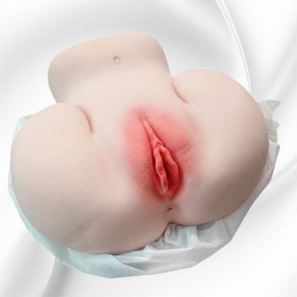 Mông Âm Đạo Giả Silicon Nguyên Khối 3KG Nằm Ngửa  Rung Rên Cảm Biến Thông Minh Siêu Thực 