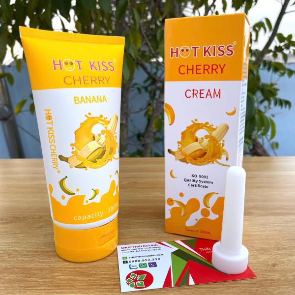 Gel Bôi Trơn Hot Kiss Chery BANANA  Hương Chuối THơm 200ml 