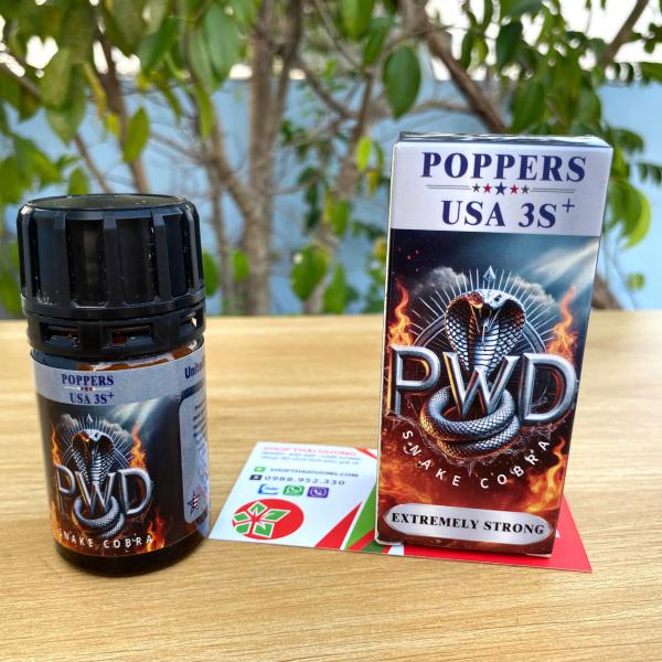 Tinh dầu Kích Dục Popper USA 3s+ Snake Cobra Pwd 40ml 