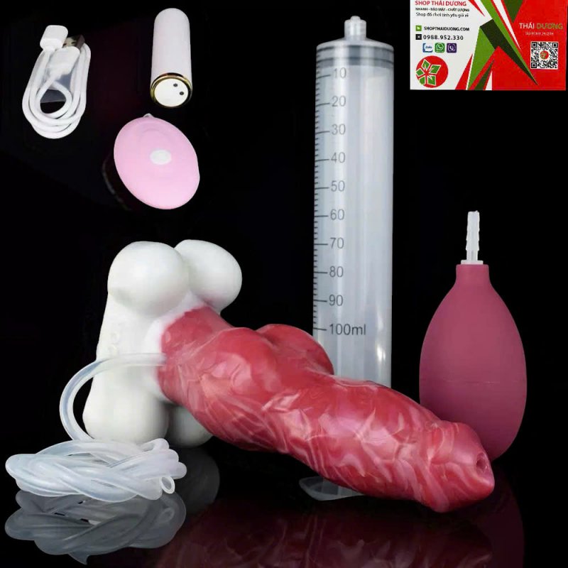 Chim Giả Chó  Rung Bắn Tinh YOGY Đế Hút Gắn Tường Điều Khiển Từ Xa 