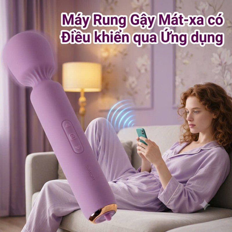 Chày Rung SVAKOM Emma Neo Mini  Điều Khiển Từ Xa Cao Cấp 