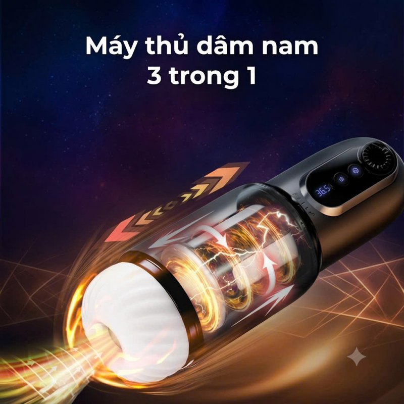 Máy Thủ Dâm Nam Gắn Tường Svakom Godwin – Đỉnh Cao Xoay Thụt Hút 3in1 Cao Cấp 