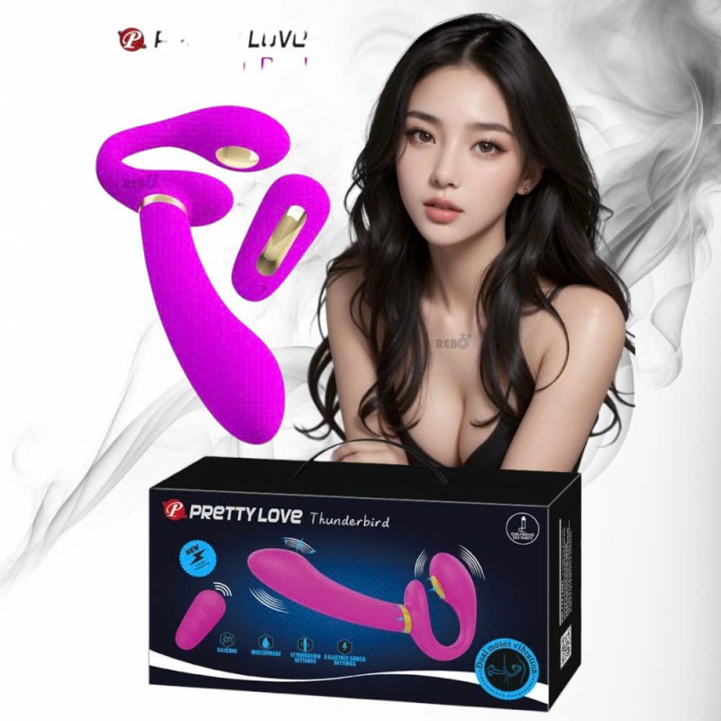 Đồ Chơi Tình Dục 2 Đầu Pretty Love Thunderbird - Rung Đa Tần Số & Xung Điện Cho Cặp Đôi 