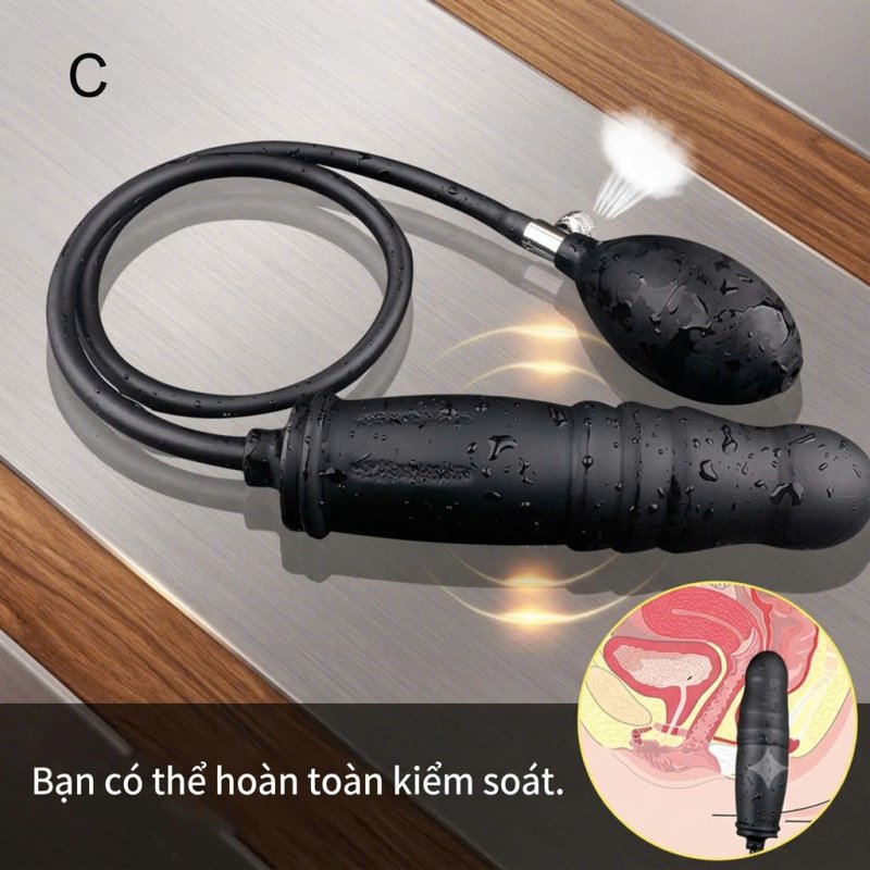 Plug Bơm Hơi Hậu Môn Kích Thích Căng Phồng 