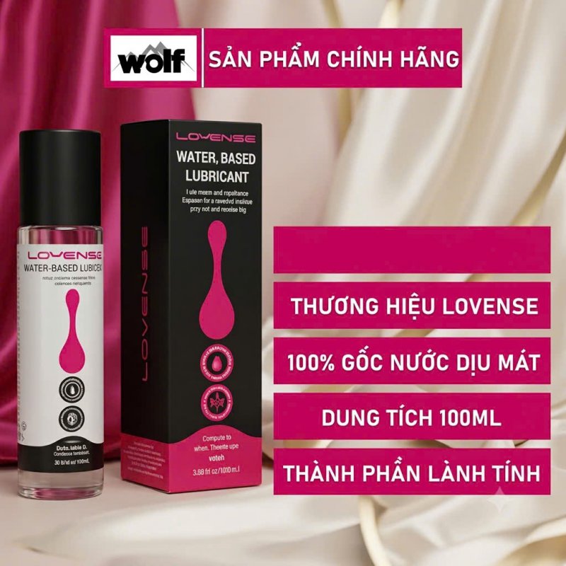 Gel Bôi Trơn Gốc Nước Lovense Water Based Lubricant Cao Cấp 